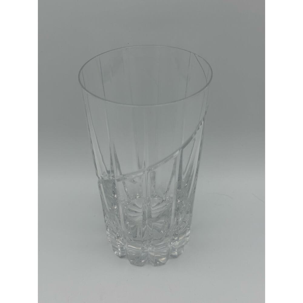 Vintage Mikasa Uptown Highball Glass, Lead Crystal, Barware 5.25"